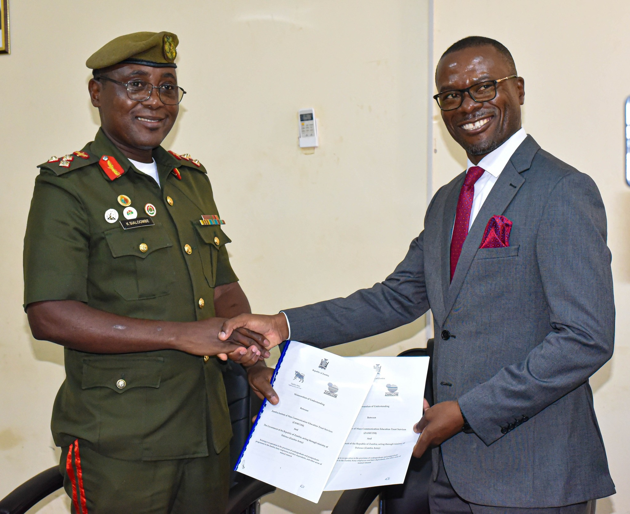  ZAMBIA ARMY, ZAMCOM FOR SCHOLARSHIP PACKAGE