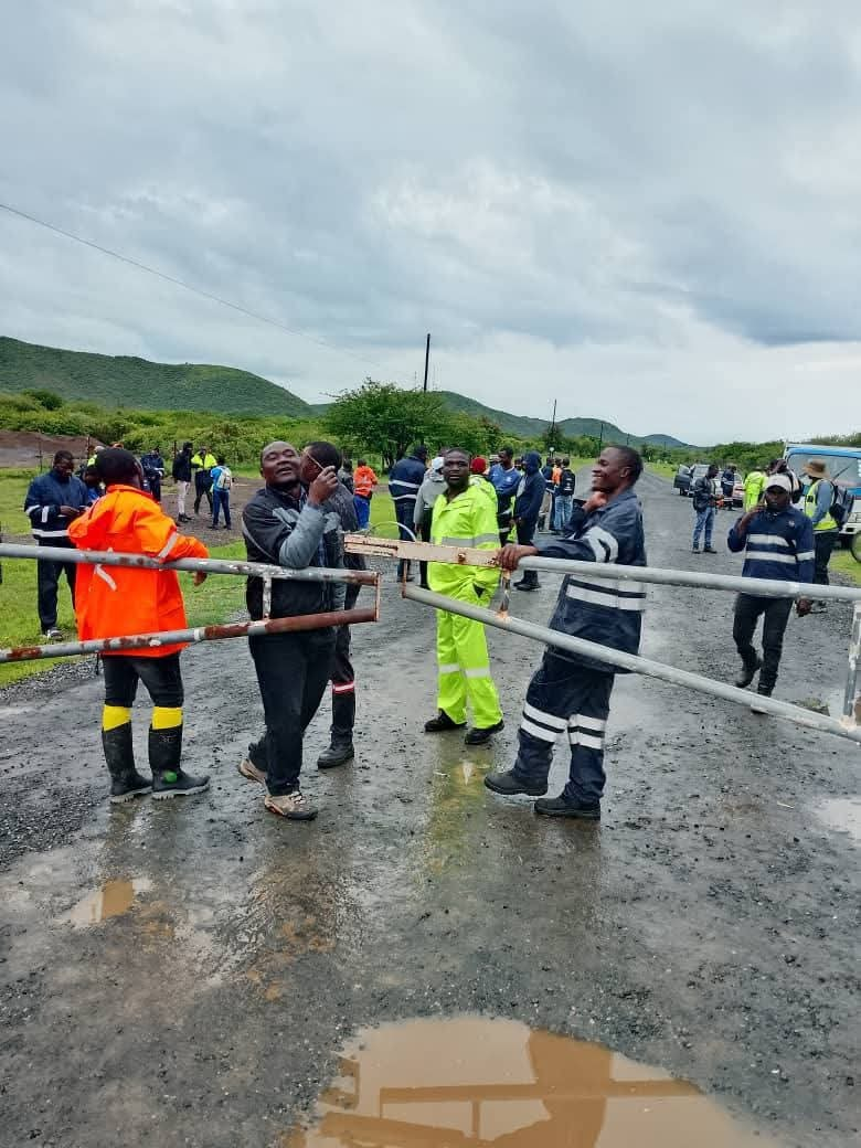 MUNALI NICKEL MINE FORMER WORKERS PROTEST DEMANDING TERMINATION LETTERS 